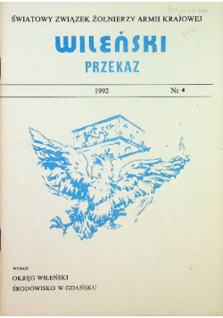 Wileński przekaz 1992 Nr 4