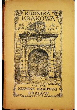 Kronika Krakowa 1925 r.