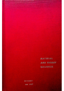 Material and energy balances