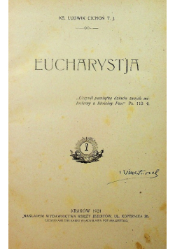 Eucharystia 1921r