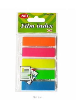 Zakładki indeksujące neon transparentne 5x25K