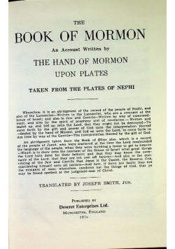 The Book of Mormon