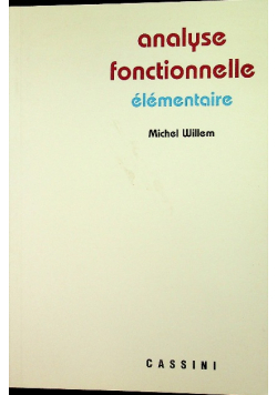 Analyse fonctionnelle elementaire