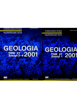 Geologia tom 27 zeszyt 1 i 2