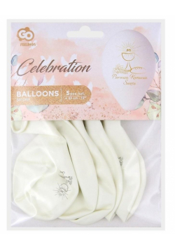 Balony premium hel Pierwsza Komunia 33cm 5szt