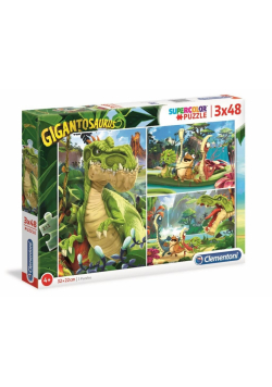 Puzzle 3x48 Super Kolor Gigantosaurus