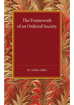 The Framework of an Ordered Society
