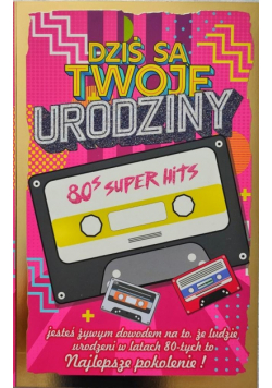 Karnet Urodziny lata 80. 2K - 043