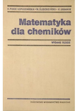 Matematyka dla chemików wydanie 3