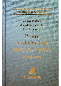 Prawo o szkolnictwie wyższym i nauce komentarz