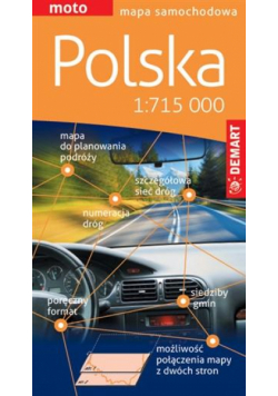 Polska 1:715 000 Mapa Samochodowa