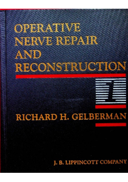 Operative nerve repair and reconstruction vol 1