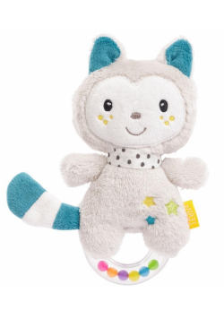 Maskotka z grzechotką Kot Yuki 17 cm