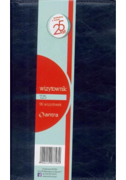 Wizytownik 96 trzyklatkowy 725 granatowy ANTRA