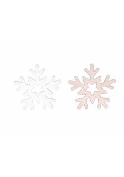 Śnieżynka dekoracja 3cm 12szt