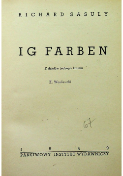 Ig Farben 1949 r.