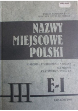 Nazwy miejscowe Polski tom III