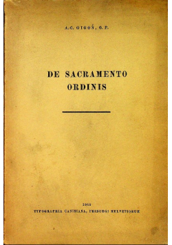 De sacramento ordinis 1945 r.