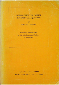 An Introduction to Partial Differential Equations