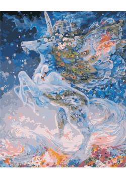 Malowanie po numerach - Magiczny jednorożec 40x50