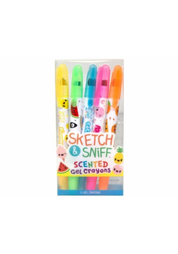 Kredki żelowe pachnące Sketch&Sniff 5szt