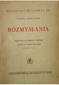Aureliusz Rozmyślania 1948 r.