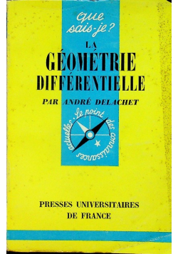 La geometrie differentielle