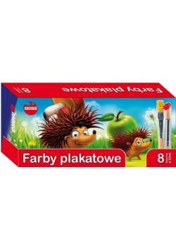 Farby plakatowe 8 kolorów 20ml MONA