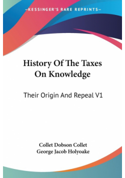 History Of The Taxes On Knowledge
