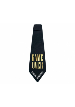 Krawat Game Over 10x32cm