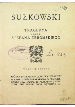 Sułkowski Tragedya około 1910 r.