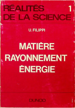 Matiere rayonnement énergie