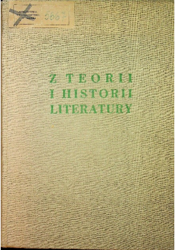 Z teorii i historii literatury