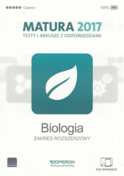 Matura 2017 Biologia. Testy i arkusze ZR OPERON