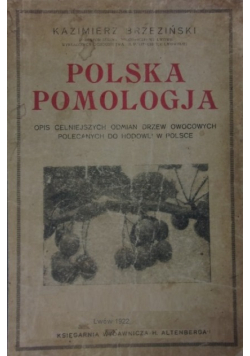Polska pomologja 1922 r.
