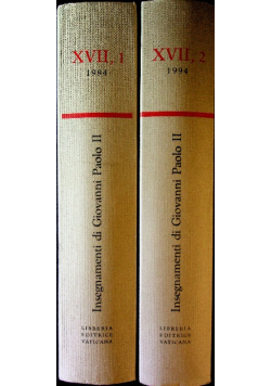 Insegnamenti di Giovanni Paolo II Tom XVII Część 1 i 2