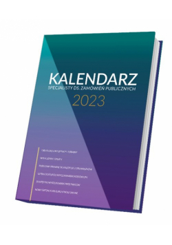 Kalendarz specjalisty ds. zamówień publicznych