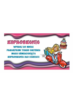 Zaproszenia Young nr 06 (opakowanie 10 szt)