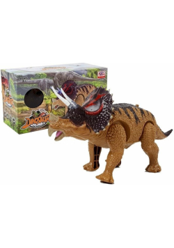 Dinozaur Triceratops żółty