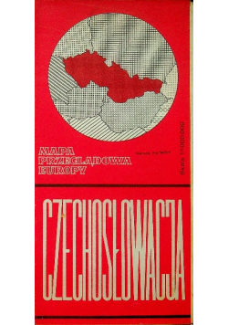 Mapa przeglądowa europy Czechosłowacja