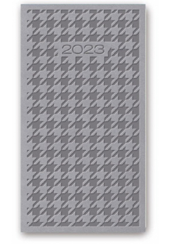 Kalendarz 2023 A6 tygodniowy vivella relief szary