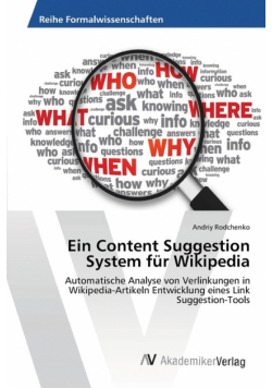 Ein Content Suggestion System für Wikipedia