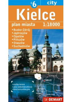 Plan miasta Kielce +6 1:18 000 DEMART