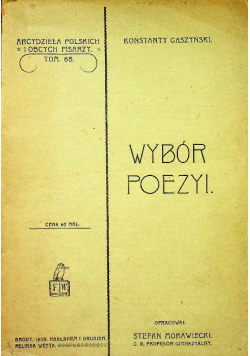 Gaszyński Wybór poezyi 1909 r.