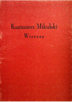 Mikulski Wiersze