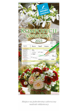 Kalendarz 2023 WN02 Kompozycje kwiatowe notatnikowy
