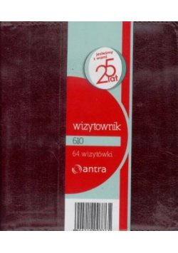 Wizytownik 64 dwuklatkowy 610 brąz ANTRA