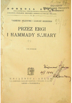 Przez ergi i hammady Sahary 1934 r.