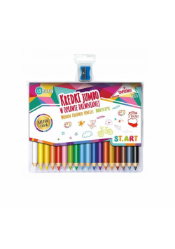Kredki drewniane Jumbo 18 kolorów St.Art