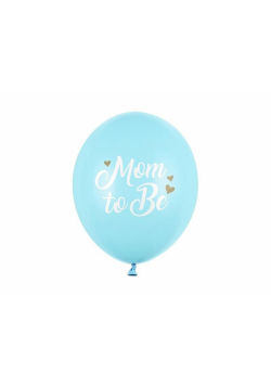 Balony Mom to Be Blue 30cm 6szt